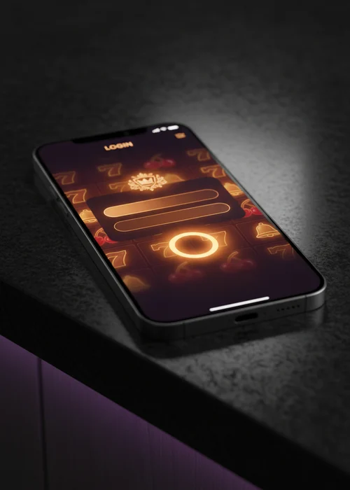Admirsl Casino login interface showing email and password fields, ensuring secure access to crypto gaming.